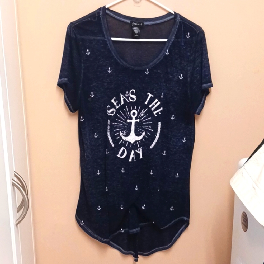 Joei & I ladies SEAS THE DAY T